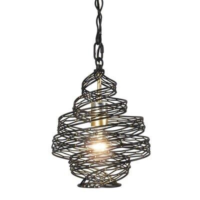 Get The Bayou Breeze Mossley 1 Lt Twist Mini Pendant Matte Black French In Gold Size 12 H X 10 W D Wayfair 82e1d995add74ee0aca851652a0241be From Now Accuweather - Ceiling Light Safari Brushed Chrome