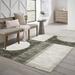 Gray/White 26.38 x 0.55 in Area Rug - Mercury Row® Sison Abstract Ivory/Charcoal/Gray Area Rug Nylon/Polypropylene | 26.38 W x 0.55 D in | Wayfair