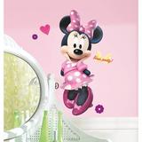 Wallhogs Disney Mickey & Friends Minnie Mouse Bow-tique Giant Wall Decal 18"x39.5" Plastic | 39.5 H x 18 W x 0.002 D in | Wayfair 212008WHGG