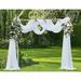 Warm Home Designs Wedding Arch Draping Fabric in White | 288 H x 55 W x 0.1 D in | Wayfair WED WHI+WHI 288