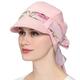 JarseHera Chemo Hats for Women Bamboo Cotton Lined Newsboy Caps with Scarf Double Loop Headwear for Cancer Hair Loss, Light Pink, One Size