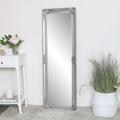 Melody Maison Tall Silver Ornate Bevelled Mirror 47cm x 142cm