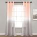 Umbre Fiesta Sheer Window Curtain Panels Blush/Gray 38X84 Set - Lush Decor 16T007294