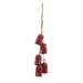 "Bell Drop Ornament (Set of 12) 22.5""H Metal/Jute - Melrose International 76058DS"