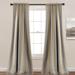 Julia Stripe Room Darkening Window Curtain Panels Gray 52x95 Set - Half Moon 16T007833