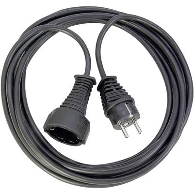 1165440 Strom Verlängerungskabel Schwarz 5.00 m H05VV-F 3G 1,5 mm² - Brennenstuhl