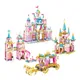 Blocs de construction princesse Leah pour filles château de cygne de neige jouet éducatif cadeau