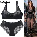 Ensembles de soutien-gorge push-up en dentelle pour femmes lingerie sans couture sous-vêtements