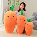 Grande peluche de carotte de simulation créative jouet super doux beurre de carottes en peluche