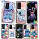 CAN o Stitch Cartoon Silicone Soft Black Phone Case Huawei P50 P40 P30 P20 P10 Pro Lite P