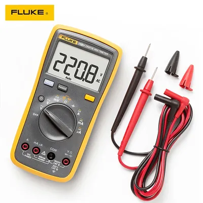 Multimètre à plage numérique automatique Fluke DMM AC DC Diode R/C Testeur de courant de