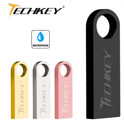 TECHKEY – Clé USB 16 Go 32 Go 64 Go avec lecteur flash 8 Go 4 Go stick mémoire disque de