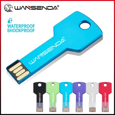 Wangenda-Clé USB étanche 128 lecteur flash 2.0 GB 64GB 32GB 16GB 8GB