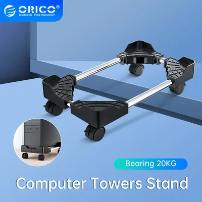ORICO – tour de support pour ordinateur caddie pour PC Mobile réglable avec 4 roulettes de