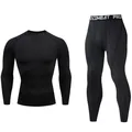 Ensemble de course à pied pour homme sous-vêtements thermiques xxxxl Compression de la seconde