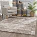 Black 69 x 45 x 1.6 in Area Rug - 17 Stories Adayla Abstract Brown/Beige Area Rug | 69 H x 45 W x 1.6 D in | Wayfair