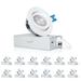 MW LIGHTING 3 Inch LED 5CCT Gimbal Recessed Light w/ Junction Box, 2700/3000/3500/4000/5000K, Dimmable, 370 Lumens, Energy Star (12 Pack) | Wayfair