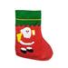 The Holiday Aisle® 14 x 9" Xmas Stocking Sack Santa Christmas Gift Bag Hanging Gift Stocking Bag Polyester in Green/Red | 0.2 H x 9.06 W in | Wayfair