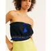 Free People Tops | Free People Halter Top No More Tiers Large New | Color: Black/Blue | Size: L