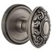 Grandeur Georgetown Solid Brass Rose Privacy Knob Set with Grande