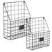 Set of 2 Bronze Wire Wall File Basket Storage, 45"