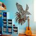 Owl Night Bird Flying Vinyl Sticker Interior Design Home Mural Kids Nursery Room Decor Sticker Decal size 33x45 Color Black FRST