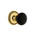 Grandeur Soleil Solid Brass Rose Dummy Door Knob Set with Coventry