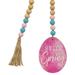 Hello Spring Wood Bead Garland w/Easter Egg - H - 24.00 in. W - 0.50 in. L - 3.25 in.