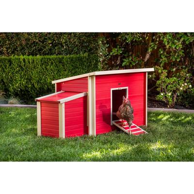 New Age Pet® ECOFLEX® Composite Outdoor Fontana Chicken Coop-Barn in Red