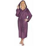 Women's Turkish Cotton Hooded Bathrobe