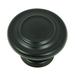 Stone Mill Hardware - Matte Black 3-ring Cabinet Knobs (Pack of 5)