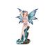 Q-Max 22.5"H Blue Fairy in Pond Statue Fantasy Decoration Figurine