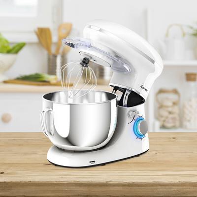 Costway 6.3Qt Tilt-Head Food Stand Mixer 6 Speed 660W w/Dough Hook,