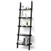 Costway Ladder Shelf 5-Tier Plant Stand Wall-leaning Bookcase Display