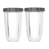 Blendin 2 Pack Extra Large Colossal 32 Ounce Cup with Lip Rings,Fits Nutribullet Blenders