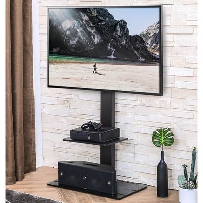 Swivel Floor TV Stand with Mount for 32-65 Inch Flat or Curved Screen - 65