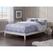 Orlando Queen Platform Bed with Open Foot in White