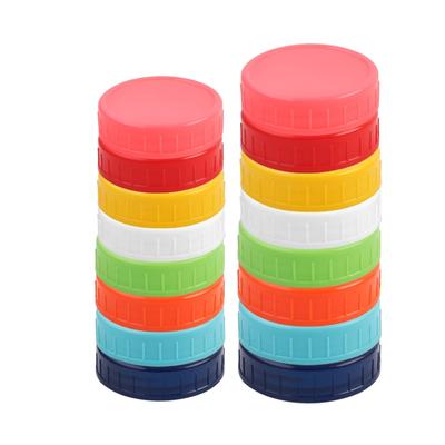 Colored Plastic Mouth Mason Jar Lid Anti-slip Food Storage Caps