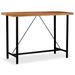 vidaXL Bar Table Solid Acacia Wood 59"x27.6"x42.1"