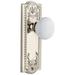 Grandeur Parthenon Solid Brass Rose Passage Door Knob Set with Hyde