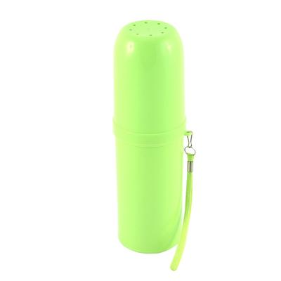 Plastic Outdoor Travel Toothbrush Toothpaste Holder Case Container - 7.7" x 2.4"(H*D)