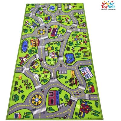 ToyVelt Kids Carpet Playmat Car Rug - for Ages 3-12 Years Old