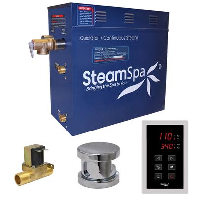 SteamSpa Oasis 4.5 KW QuickStart Acu-Steam Bath Generator Package with