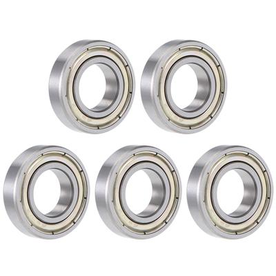 6901ZZ Deep Groove Ball Bearing 12x24x6mm Double Sealed Chrome Bearings 5Pcs - Pack of 5 - 6901ZZ (12*24*6)