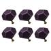 Ceramic Vintage Knob Geometry Drawer Pull Handle Wardrobe 6pcs Purple