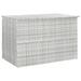 vidaXL Patio Storage Box Light Gray 59.1"x39.4"x39.4" Poly Rattan