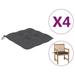 vidaXL Chair Cushions 4 pcs Anthracite 19.7"x19.7"x2.8" Oxford Fabric - 19.7x19.7"x2.8"