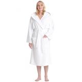 Women's Turkish Cotton Hooded Bathrobe