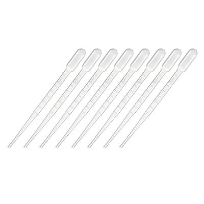 Disposable Pasteur Pipettes Liquid Drop Droppers Graduated 146mm Long - Clear