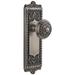Grandeur Windsor Solid Brass Rose Passage Door Knob Set with Windsor